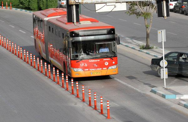 اتوبوس های BRT مقدمه ای برای راه اندازی تراموا در شهر اصفهان
