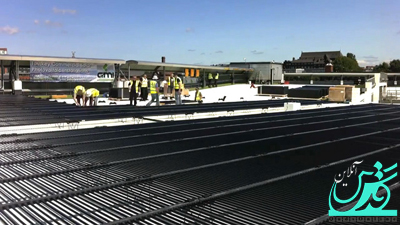 نصب بزرگترین صفحه خورشیدی شهری بر سقف پارکینگی در انگلستان + عکس