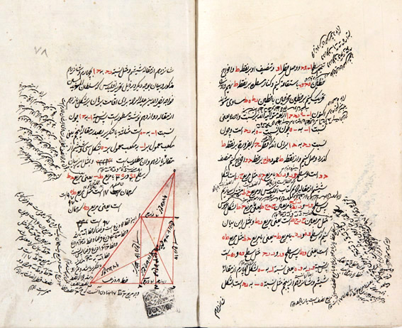 نمایش کتب خطی خواجه نصیر الدین طوسی+عکس