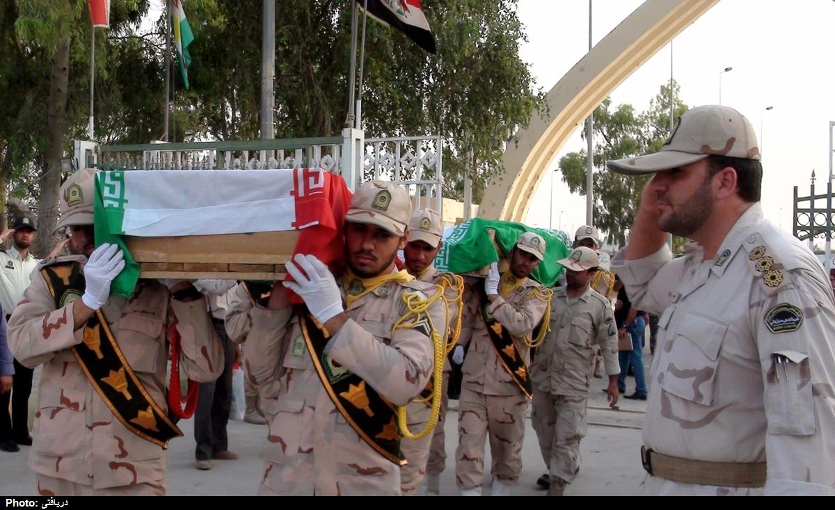 تشییع 2 شهید حادثه تروریستی  عراق در شهرکرد
