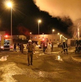 آتش سوزی محل اقامت حجاج بحرینی