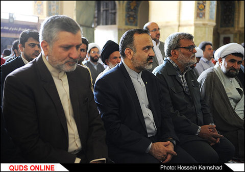 نماز عید قربان به امامت آیت الله علم الهدی با حضور تولیت آستان قدس رضوی  استاندار و مسولین استان  فرماندهان نظامی و انتظامی