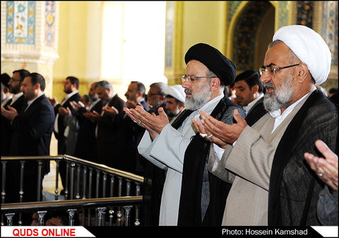 نماز عید قربان به امامت آیت الله علم الهدی با حضور تولیت آستان قدس رضوی  استاندار و مسولین استان  فرماندهان نظامی و انتظامی