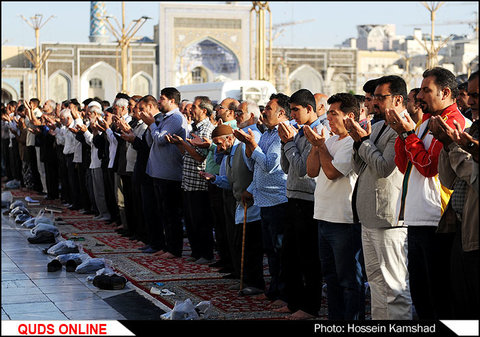 نماز عید قربان به امامت آیت الله علم الهدی با حضور تولیت آستان قدس رضوی  استاندار و مسولین استان  فرماندهان نظامی و انتظامی