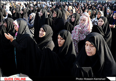 نماز عید قربان به امامت آیت الله علم الهدی با حضور تولیت آستان قدس رضوی  استاندار و مسولین استان  فرماندهان نظامی و انتظامی