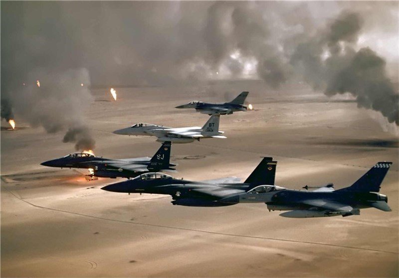 جنگنده های ائتلاف ضد داعش آمریکایی مواضع ارتش سوریه را هدف گرفتن