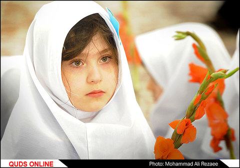 جشن شکوفه ها در حرم مطهر رضوی/گزارش تصویری