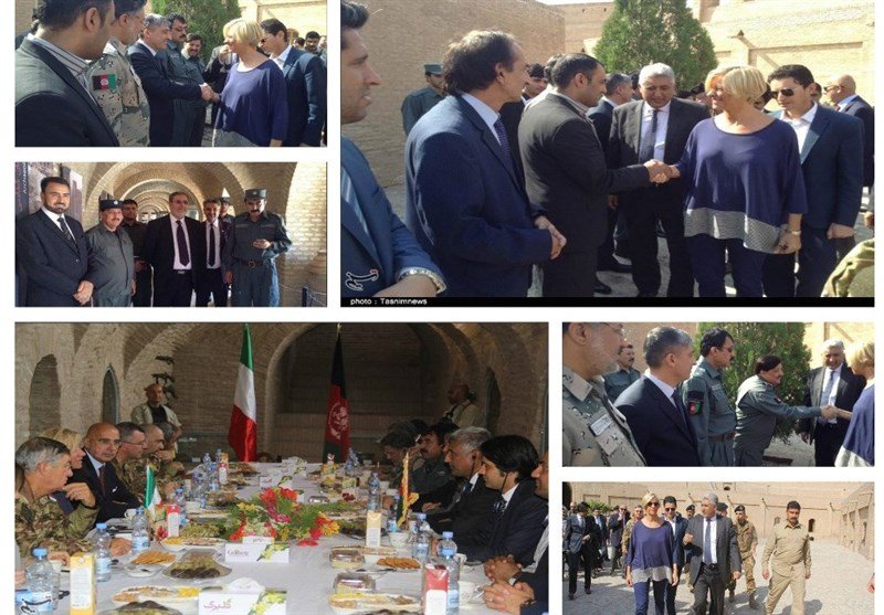  سفر وزیر دفاع ایتالیا به هرات برای نخستین بار در یک دهه گذشته + تصاویر