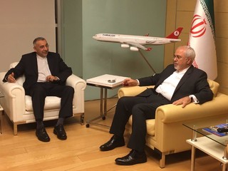 رایزنی وزرای خارجه ایران و ترکیه+ عکس