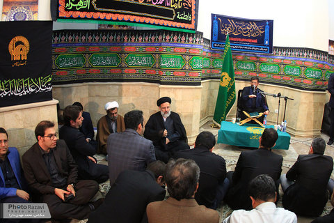 مراسم عزاداری سالارشهیدان در دفترمرکزی آستان قدس رضوی تهران با حضور تولیت آستان قدس رضوی