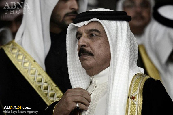 استقبال از شاه بحرین با شعار «حمد» سرنگون باد