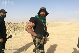 استقبال "المهندس" از حضور "ابوعزرائیل" در نبرد موصل+تصاویر