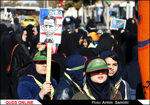 راهپیمایی 13 آبان در مشهد/ گزارش تصویری