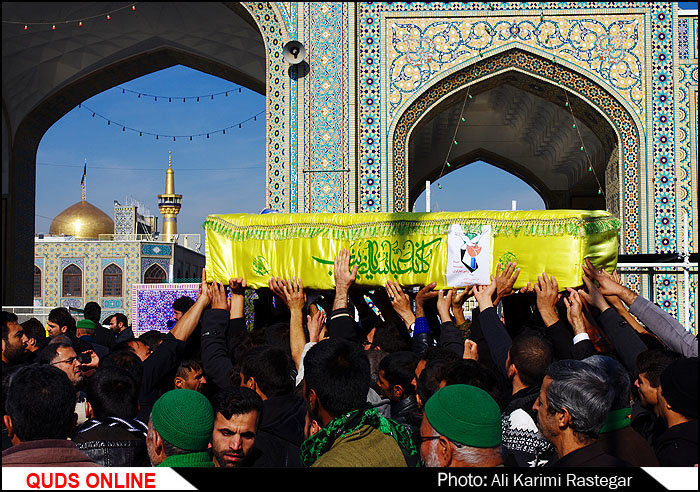 مردم مشهد پیکر پاک ۲شهید مدافع حرم را تشییع کردند