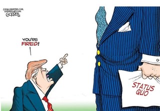 کاریکاتورهای این هفته آمریکا، پیروزی ترامپ کابوسی وحشتناک!