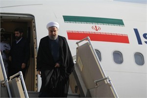 روحانی وارد خوزستان شد