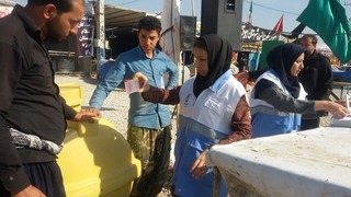 نظارت کامل کارشناسان بهداشت محیط استان بر موکب های مرز چذابه به منظور تامین سلامت زوار اربعین حسینی