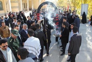 بدرقه ۱۴۰ نفر از زائرین پیاده روی اربعین حسینی