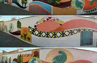 دیوار های شهرکرد نقاشی می شود