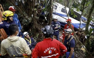 سقوط هواپیمای برزیلی + تصویر