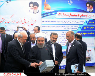 افتتاح طرح آب رسانی از سد ارداک به مشهد/ گزارش تصویری