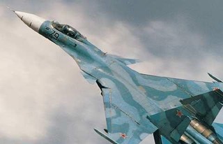جنگنده سوخو ۳۳ روسیه در دریای مدیترانه سقوط کرد