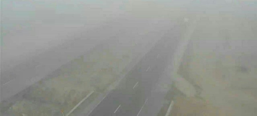 محور بجنورد – اسفراین مه آلود است