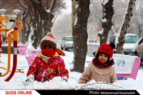 برف شادی بر چهره مشهد نشست