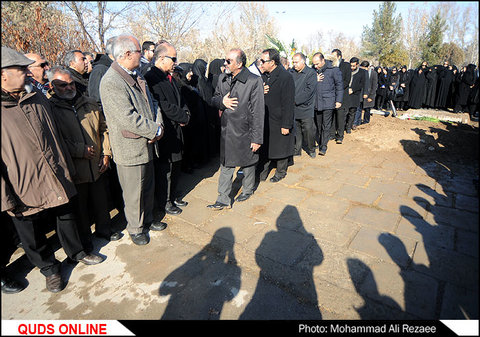 مراسم تدفین پیکر استاد علی باقر زاده/گزارش تصویری