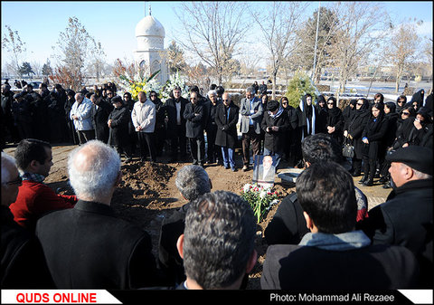 مراسم تدفین پیکر استاد علی باقر زاده/گزارش تصویری