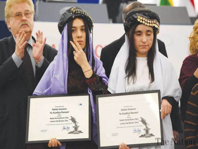 زنان ایزدی برنده جایزه ساخاروف خواهان مجازات رهبران داعش شدند