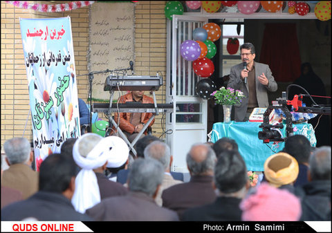 مراسم افتتاح دبیرستان خیرساز مرحوم ماشالله بابایی در حاشیه شهر مشهد