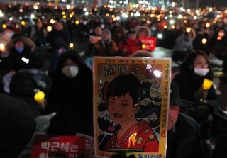 تظاهرات صدها هزار نفری معترضان برای برکناری رئیس جمهور کره جنوبی