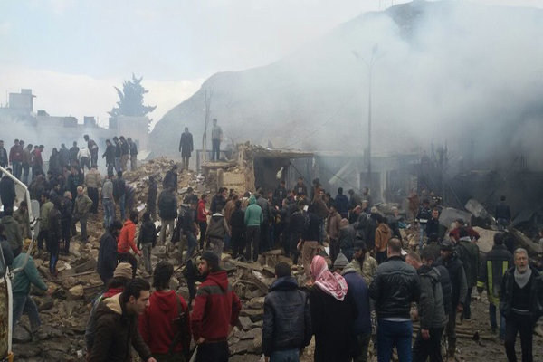 شمار کشته های انفجار در شهر «اعزاز» سوریه به ۵۰ نفر رسید