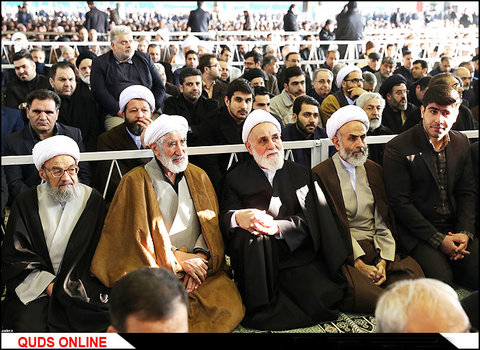 با حضور در مراسم تشییع در دانشگاه تهران