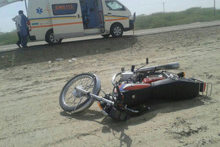 مرگ عابر پیاده درتصادف با موتورسیکلت در باخرز