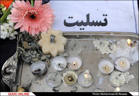 همدردی مردم مشهد با آتش نشان حادثه پلاسکو/گزارش تصویری