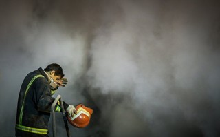 آتش‌نشان ایرانی مقیم آلمان به پلاسکو آمد