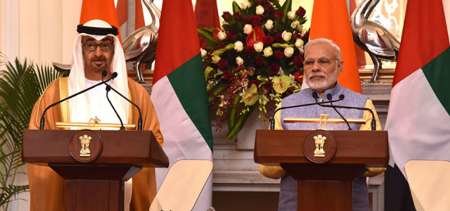 هند و امارات ۱۳ توافقنامه در زمینه انرژی، دفاعی و تجارت امضا کردند