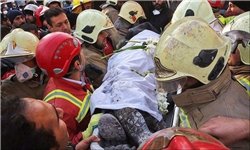 پیکر پانزدهمین شهید آتش‌نشان از زیر آوار خارج شد