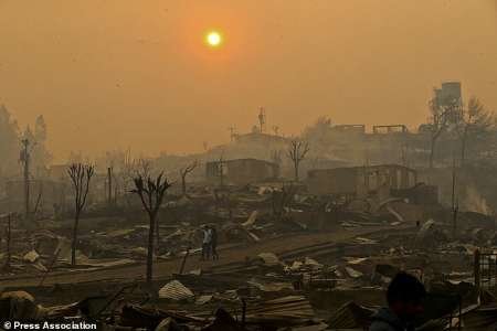 کشته شدن ۱۱ نفر در آتش‌سوزی‌های گسترده جنگلی در شیلی