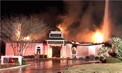 مسجدی در تگزاس به آتش کشیده شد