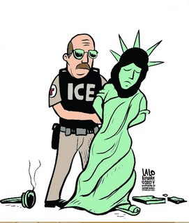اعتراض کاریکاتوریست‌ها به سیاست‌های مهاجرتی ترامپ + ۱۲ کاریکاتور
