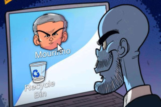 کاریکاتور جالب از تلاش گواردیولا برای حذف ژوزه مورینیو!