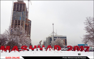 تصاویر موبایلی از بارش برف در مشهد