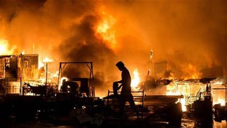 آوارگی ۱۵ هزار نفر براثر آتش‌سوزی در فیلیپین
