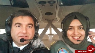 نخستین خلبان محجبه هواپیماهای نظامی ترکیه+ تصاویر
