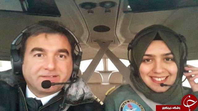 نخستین خلبان محجبه هواپیماهای نظامی ترکیه+ تصاویر
