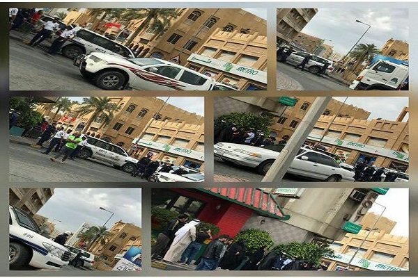 به حاضران در محل دفن ۳ شهید بحرینی تیراندازی می‌شود