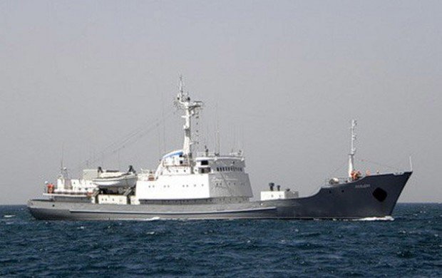 گشت‌ «کشتی جاسوسی روسیه» در ساحل آمریکا

